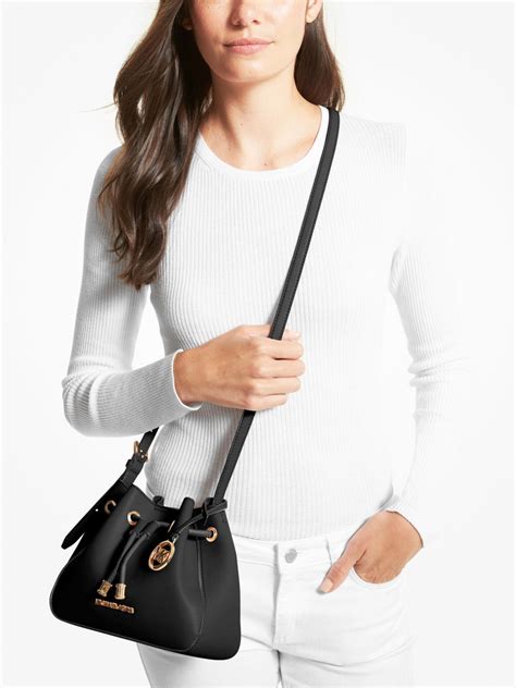 michael kors phoebe small faux leather bucket bag|Phoebe Small Faux Leather Bucket Bag .